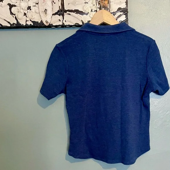 Collared Waffle-Knit T - Picture 4 of 4